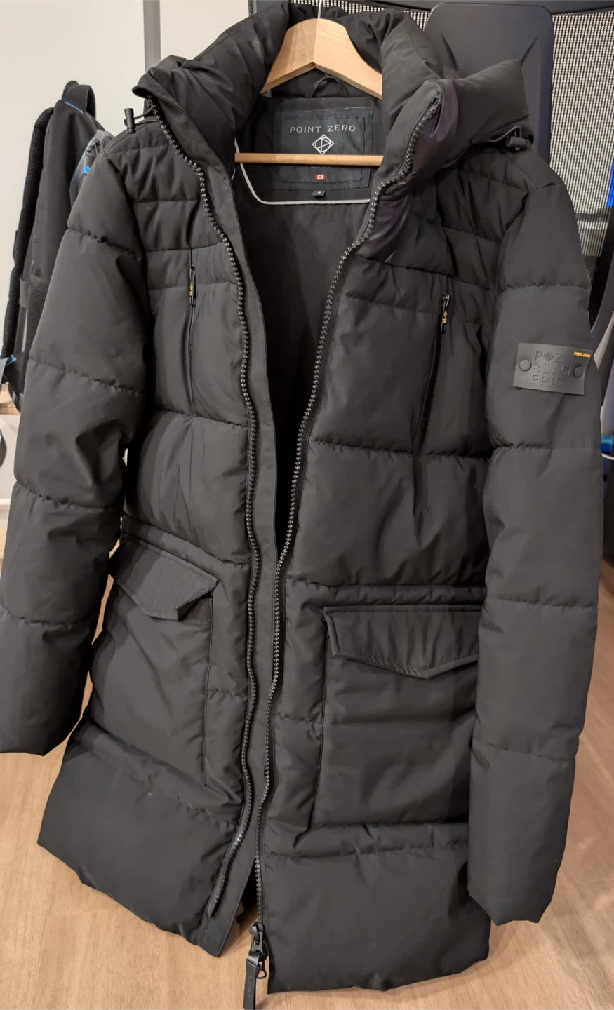Point Zero Black Puffer Parka Jacket (-35 C)
