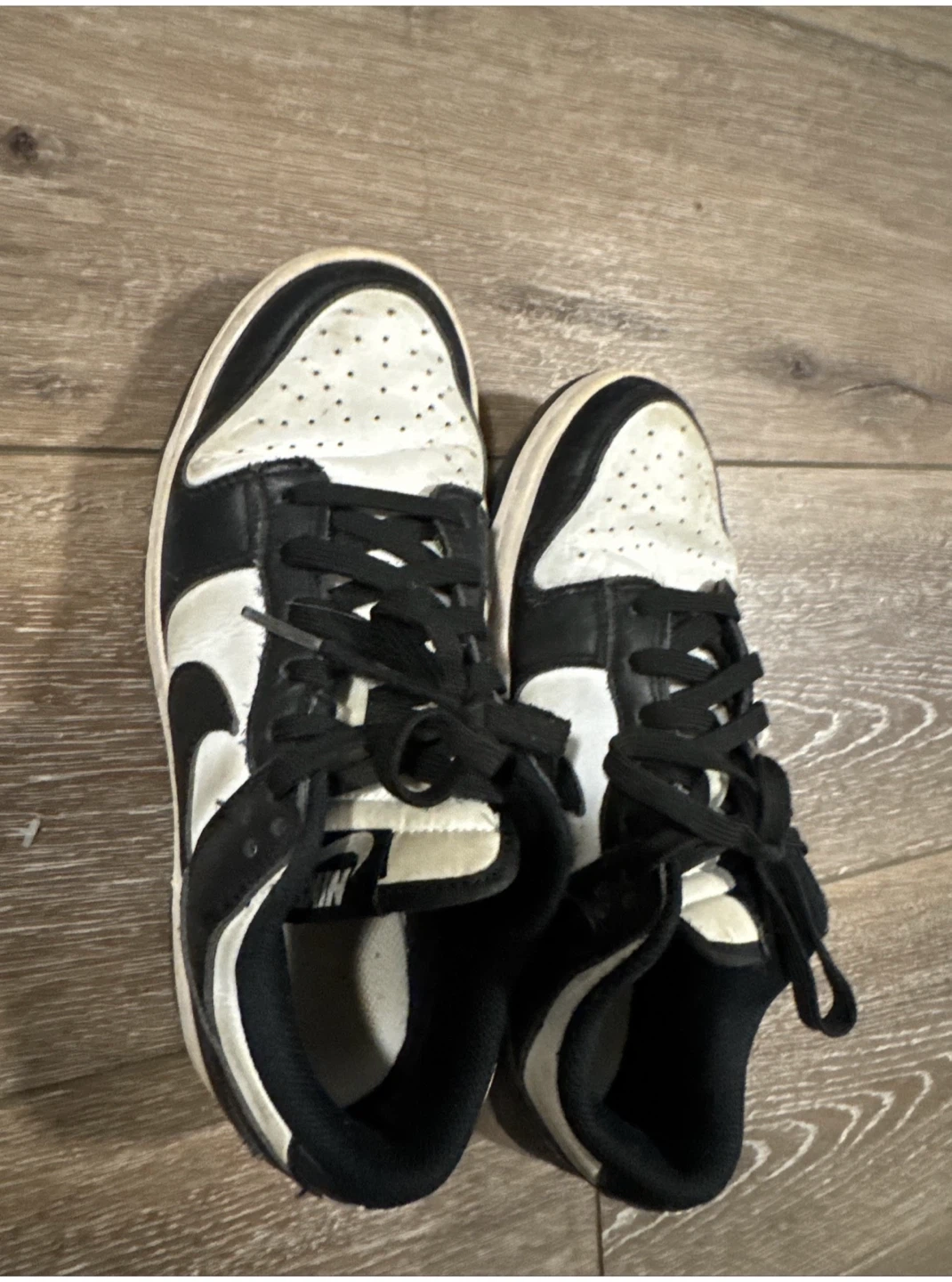 Nike Dunk Low Black White Sneakers - photo 3