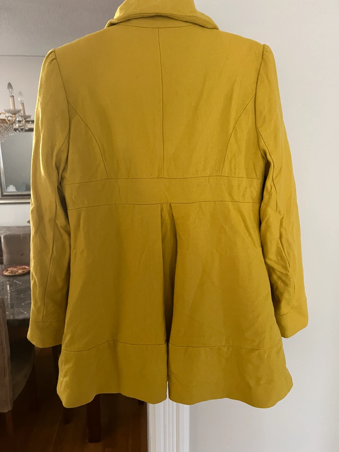 Dalia Collection Mustard Yellow Coat Size 10 - photo 3