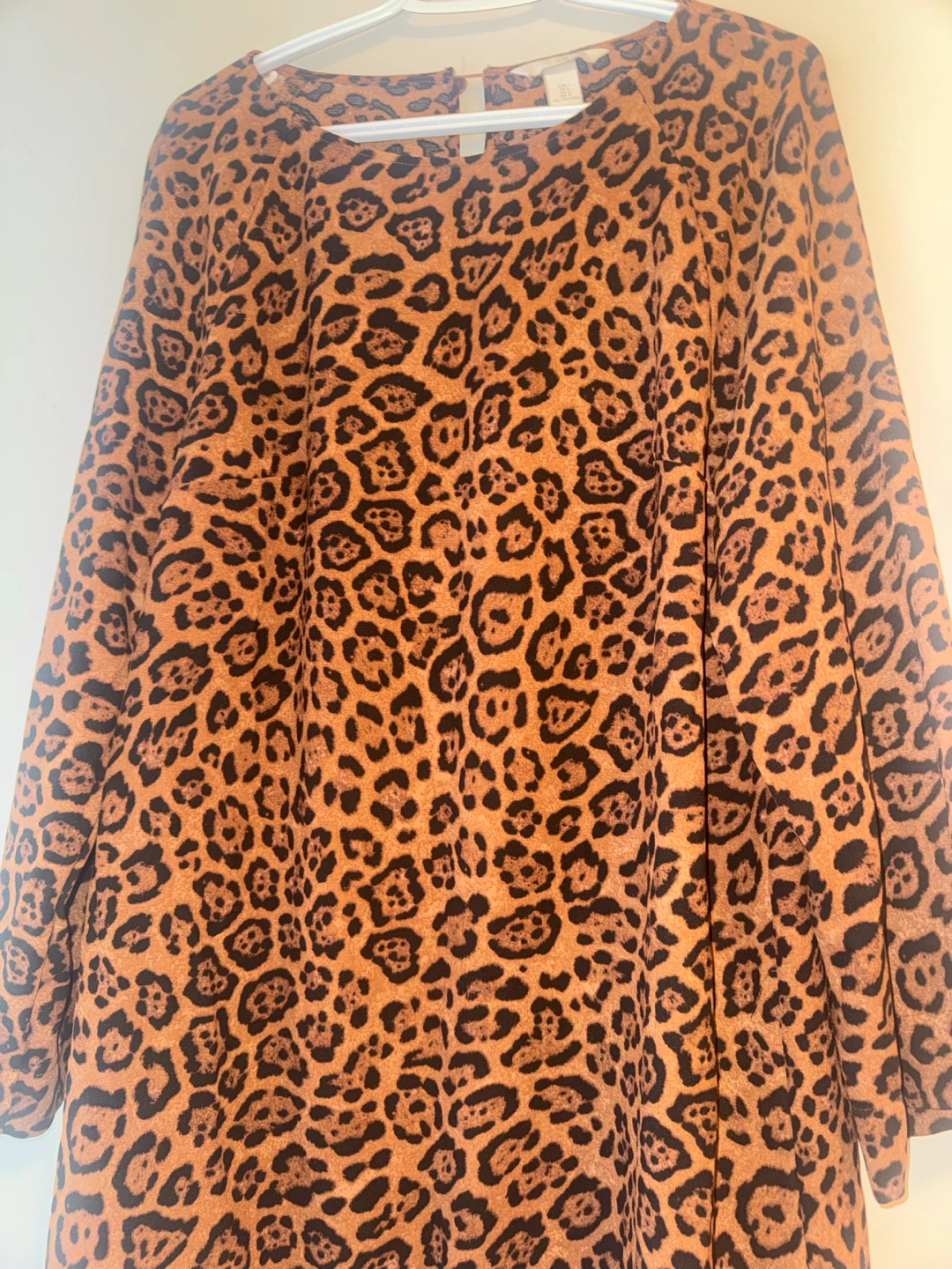 Leopard Print Long Sleeve Dress - photo 4