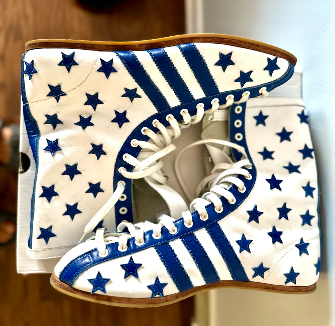 Adidas JS Jeremy Scott rare Muhammad Ali Boxing Leather boots