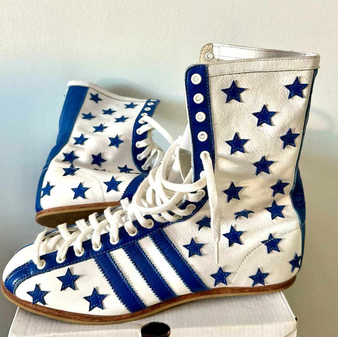 Adidas JS Jeremy Scott rare Muhammad Ali Boxing Leather boots - photo 3
