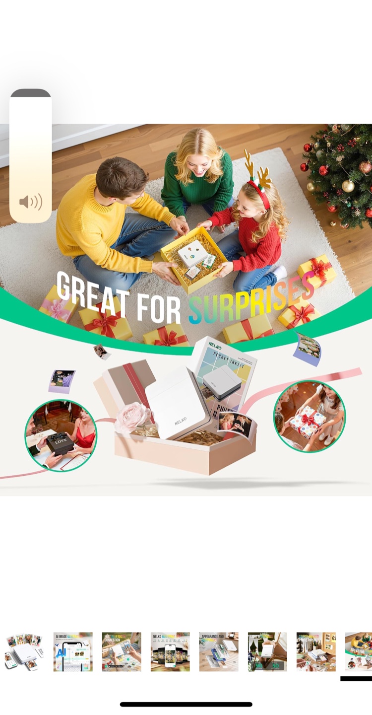 Nelko PP01 Mini Photo Printer White - photo 5