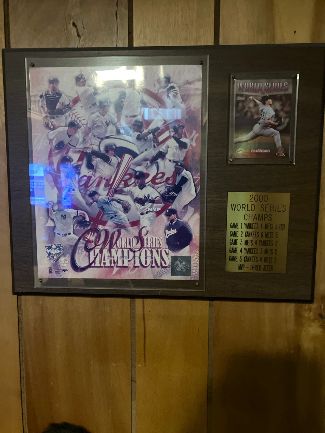 2000 New York Yankees World Series Champions Framed Memorabilia