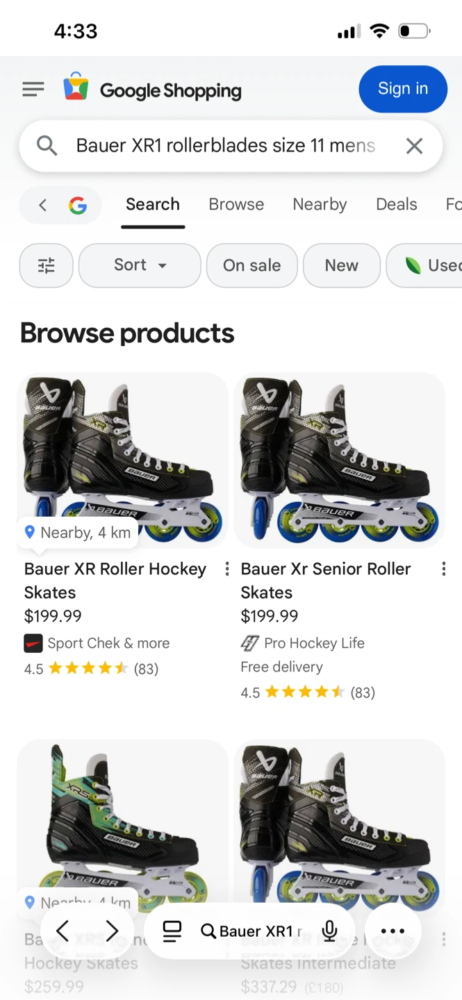 Bauer XR Rollerblades Size 11 mens - photo 4