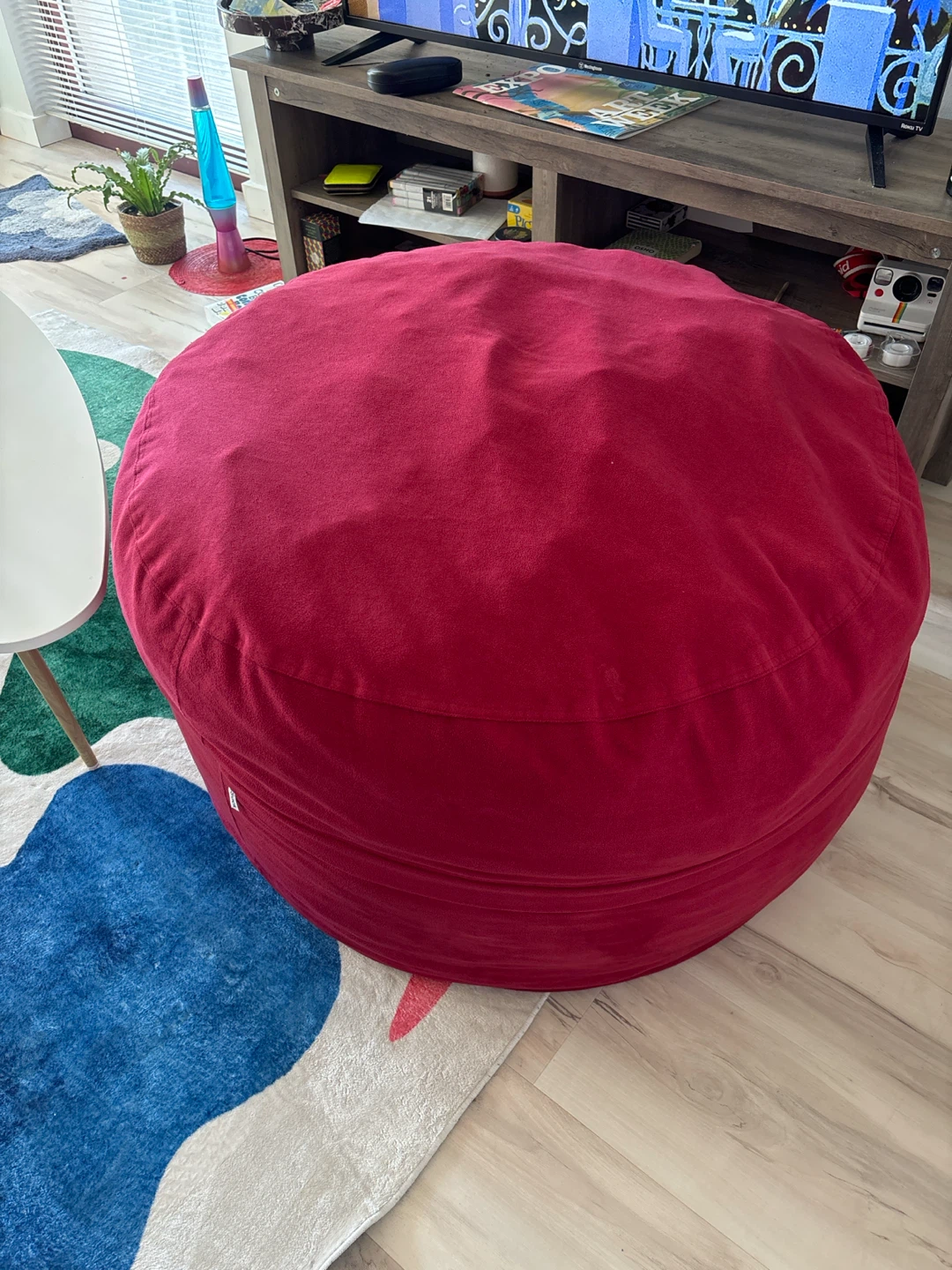 Large Red Bean Bag Chair