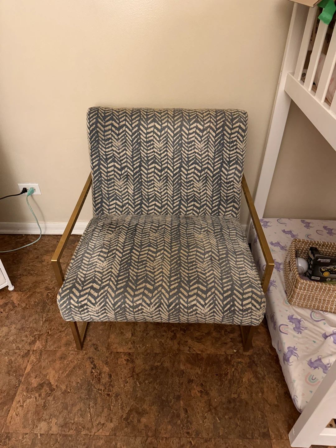 Accent Chair with Geometric Pattern - photo 2