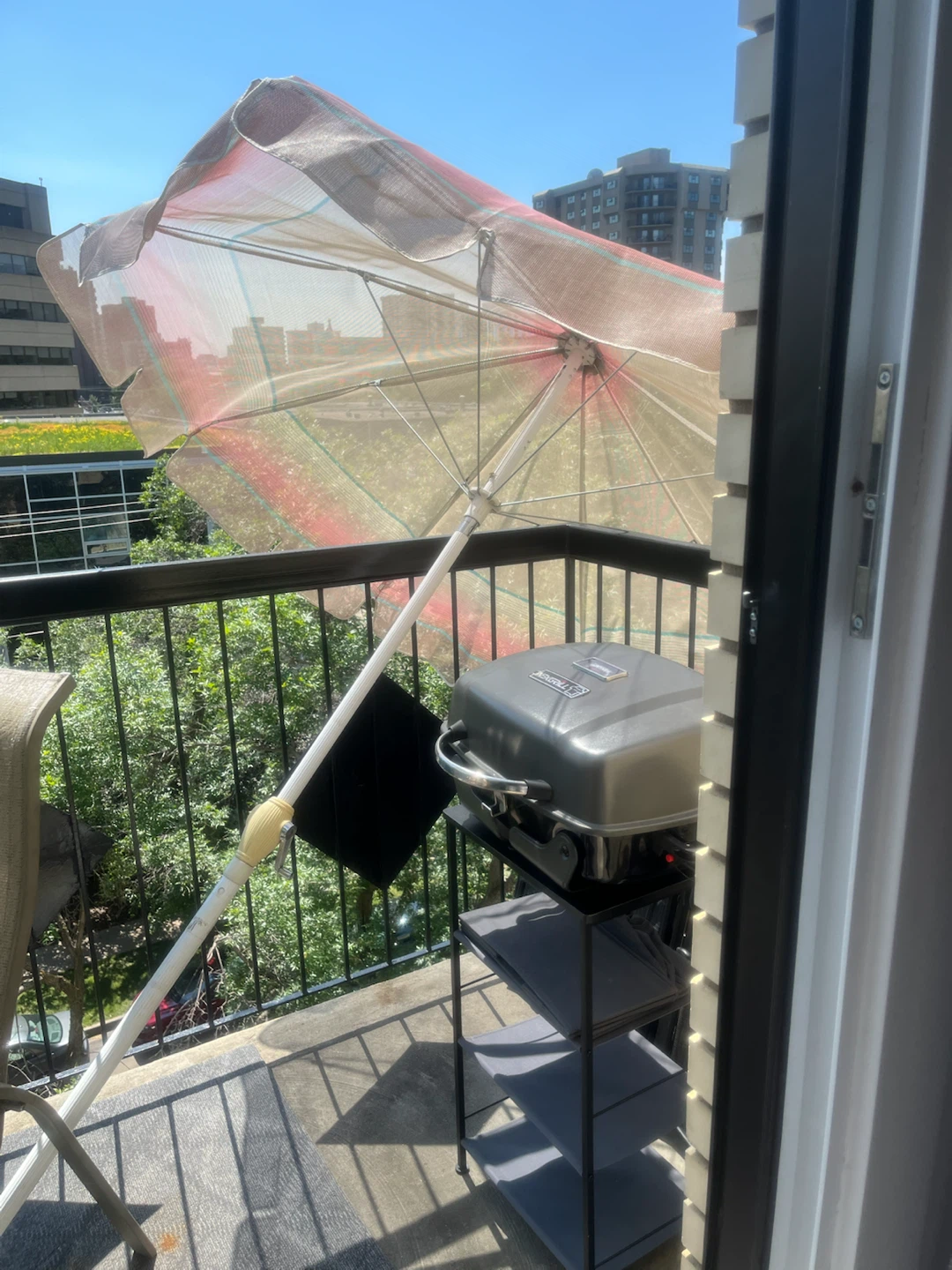 Striped Patio Umbrella - photo 4