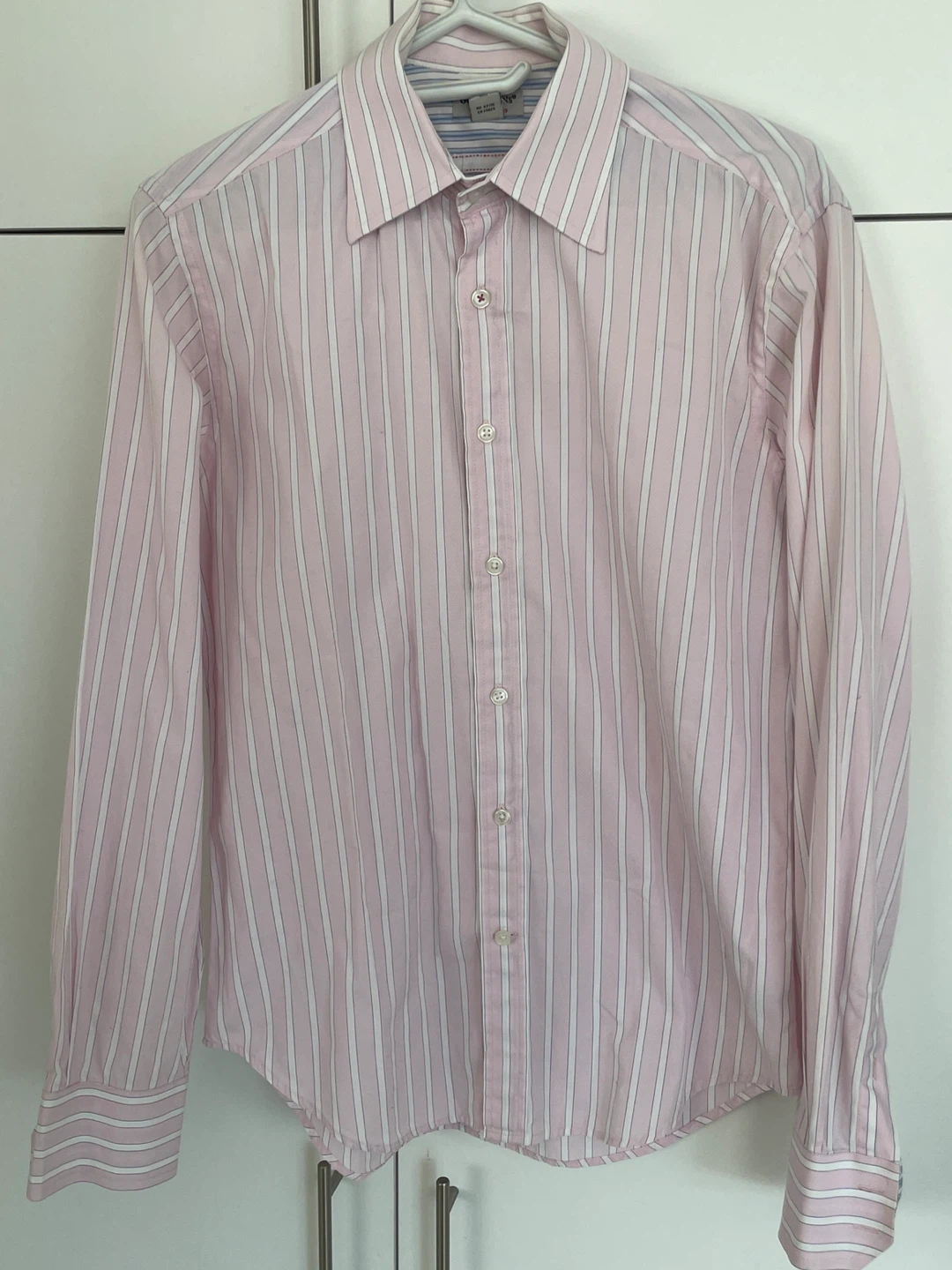 Guess Jeans light Pink Striped Dress Shirt