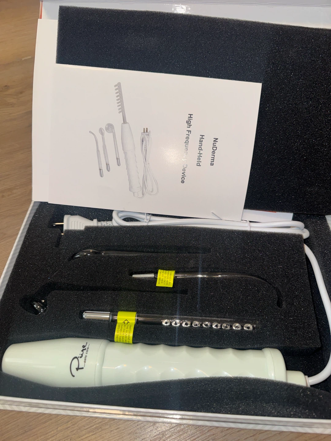 NuDerma High Frequency Wand Skin Treatment Device - photo 3