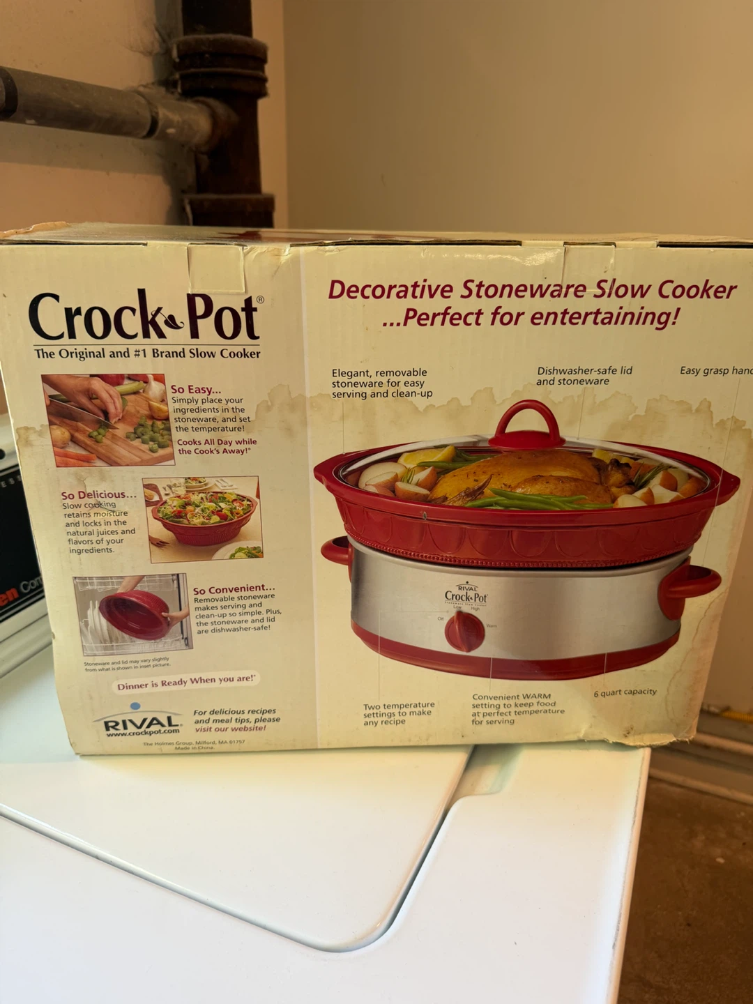 Crock-Pot Decorative Stoneware Slow Cooker - 6 Quart