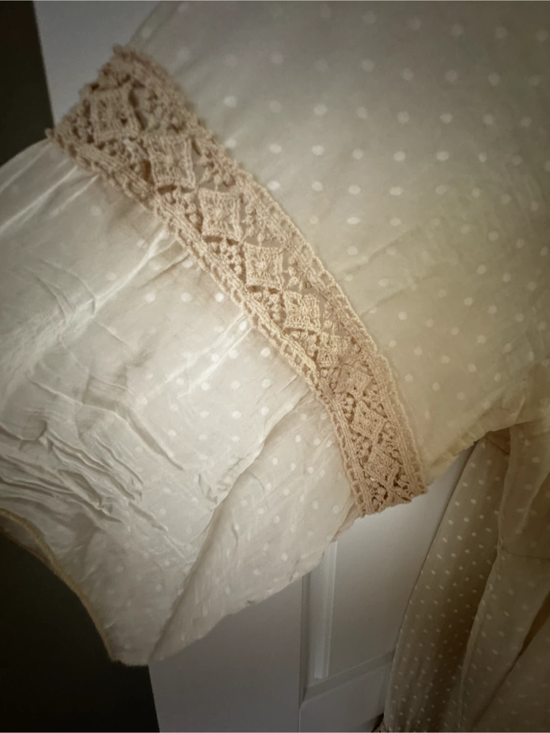 Bellambra Made in Italy 1X-2X Cream Polka Dot Lace Dress - photo 2