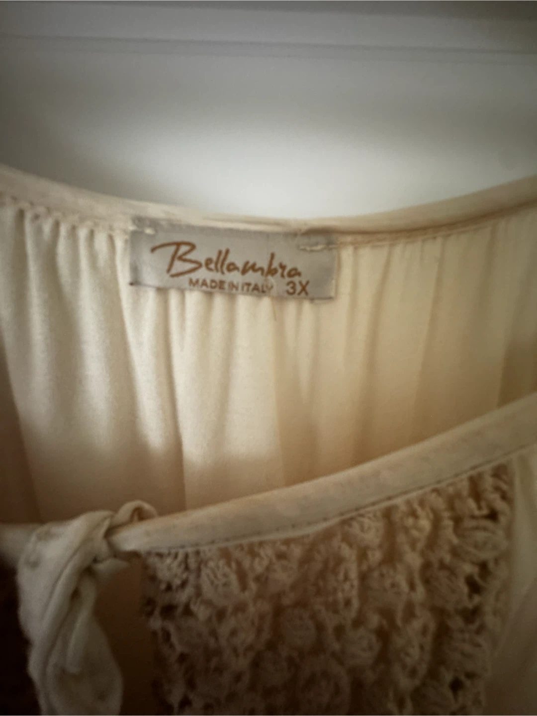 Bellambra Made in Italy 1X-2X Cream Polka Dot Lace Dress - photo 4