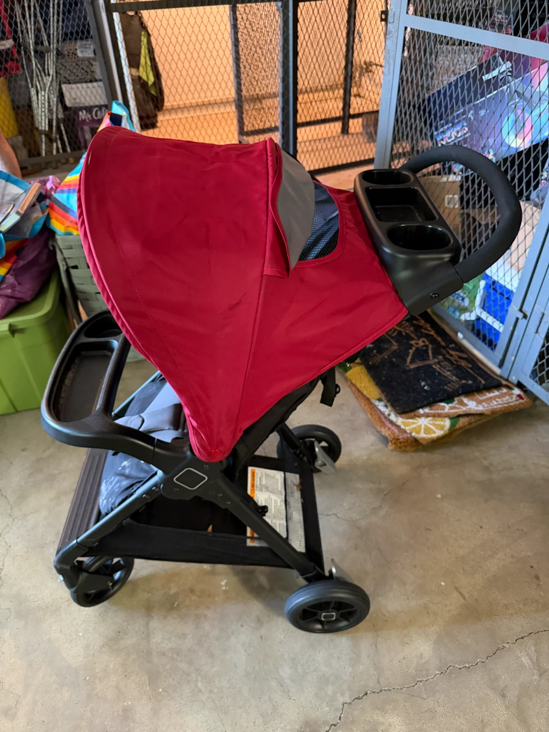Red and Black Baby Stroller
