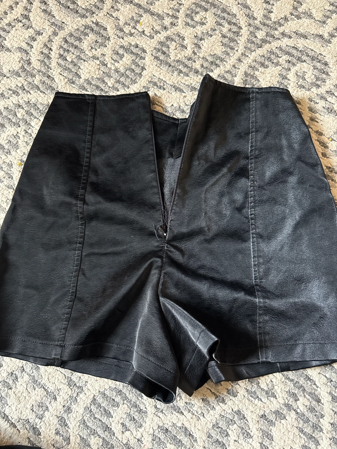 Faux Leather Shorts size small - photo 2