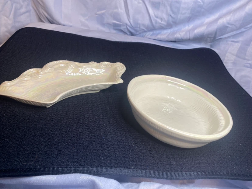Colsy Co. Creamy Iridescent Serving Dish - photo 2