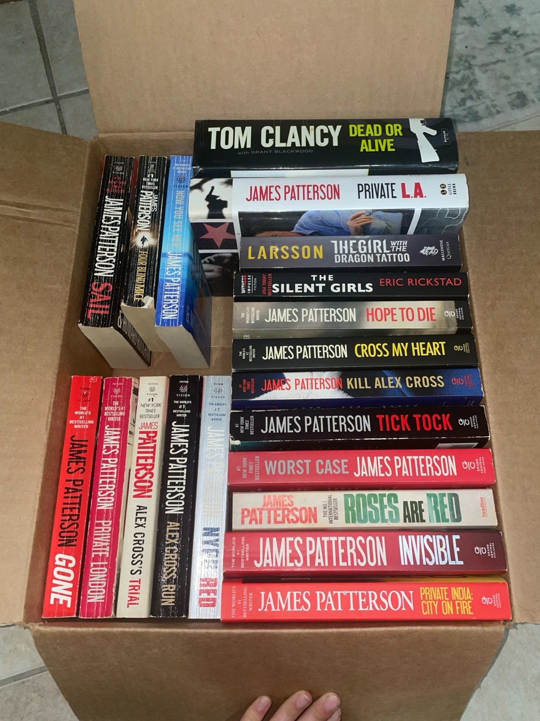 mystery books bulk (mostly James Patterson)