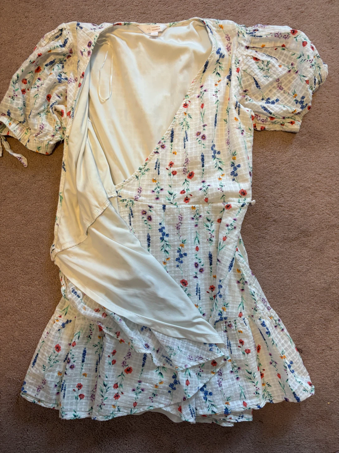 LC Lauren Conrad Floral Wrap Dress Size S - photo 2
