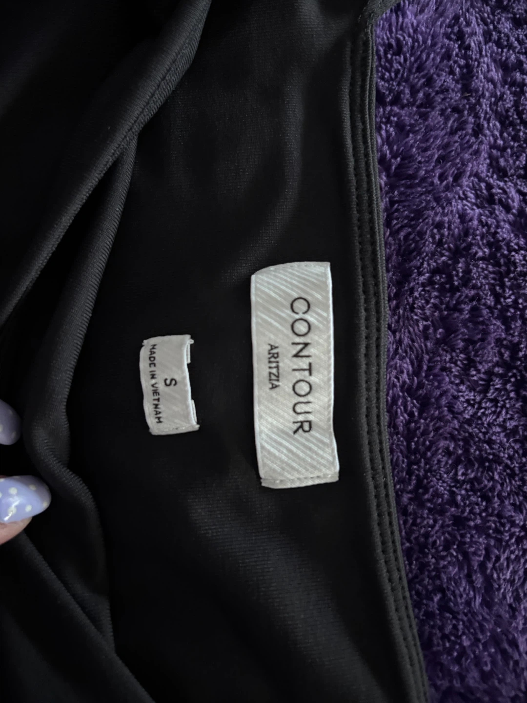 CONTOUR by Aritzia Black Long Sleeve Bodysuit - photo 2