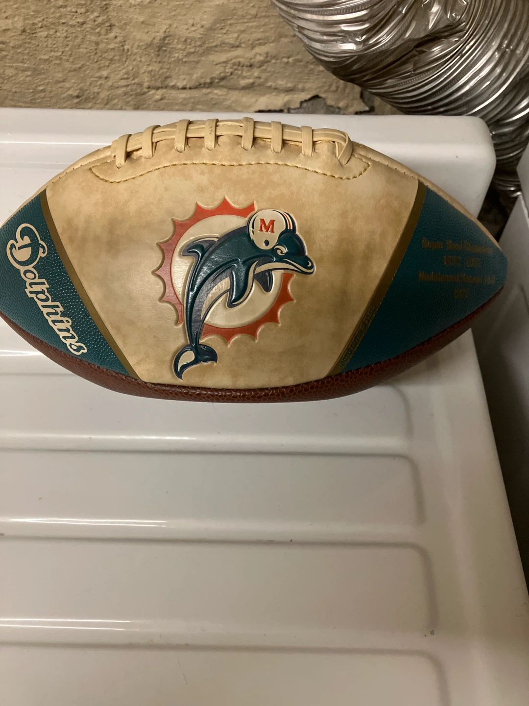 Miami Dolphins Super Bowl VII & VIII Commemorative Football