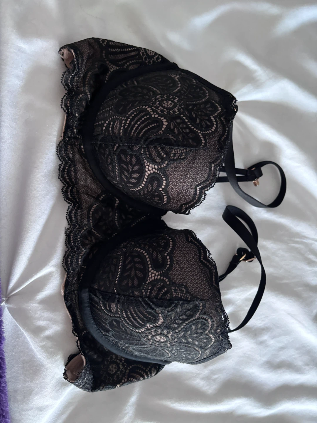 Aerie Black Lace Bra 34B
