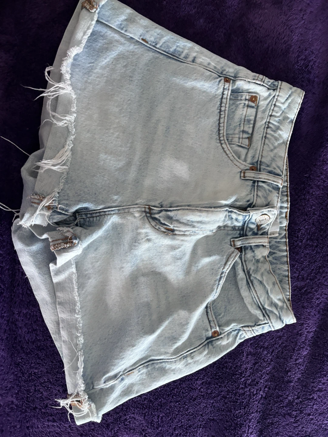 Garage Denim Light Wash Cutoff Shorts Size 3/26