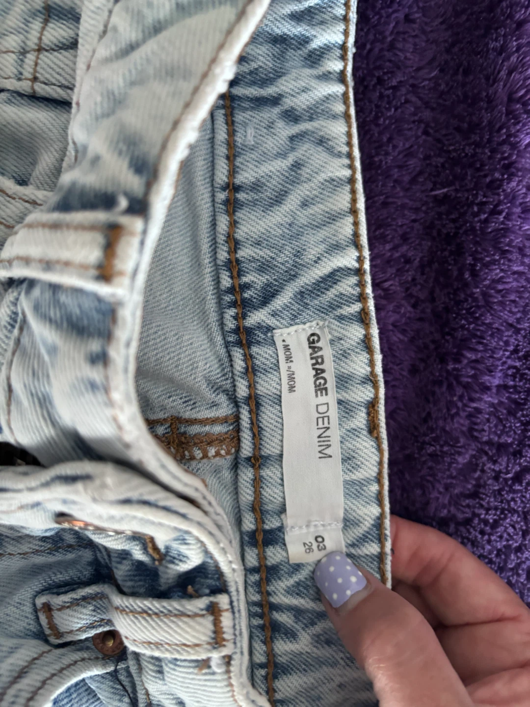 Garage Denim Light Wash Cutoff Shorts Size 3/26 - photo 2