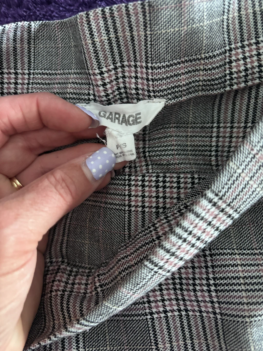 Garage Plaid Pleated Mini Skirt - photo 2