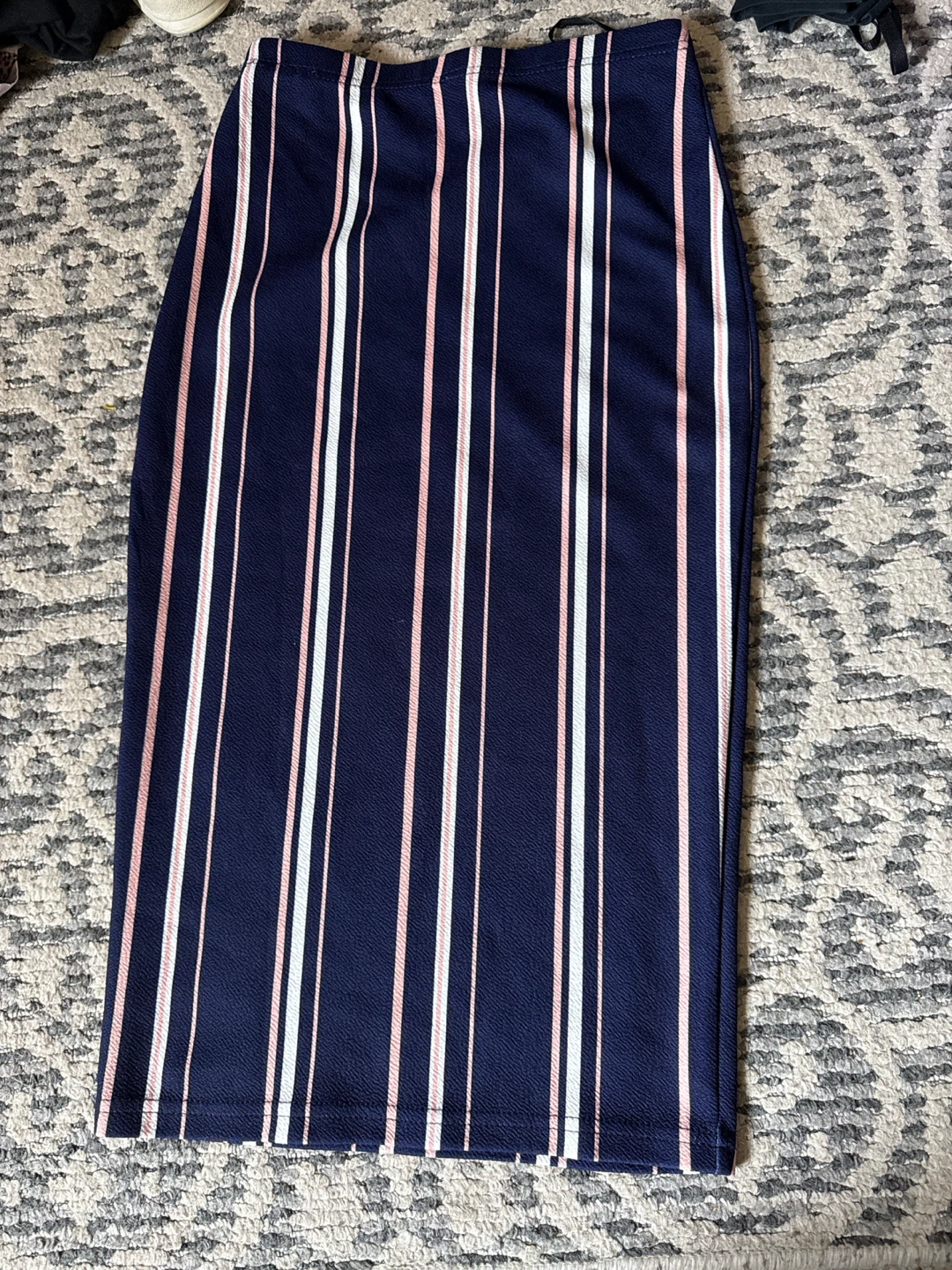 Navy Striped Pencil Skirt size XS