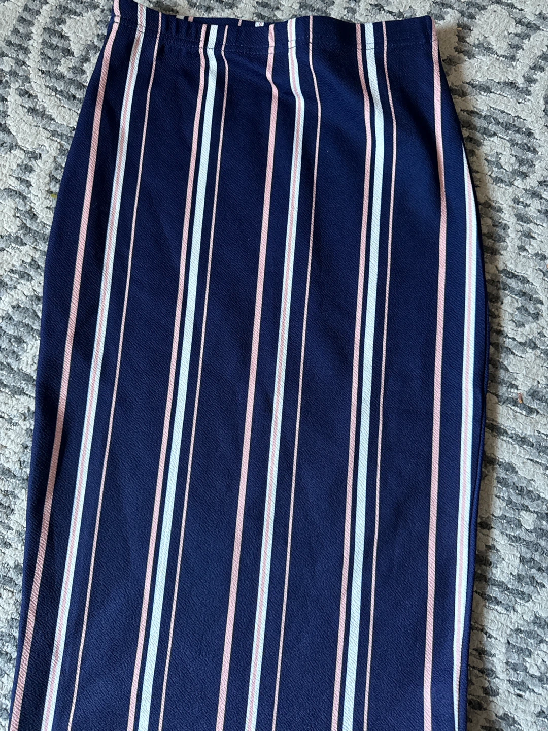 Navy Striped Pencil Skirt size XS - photo 2