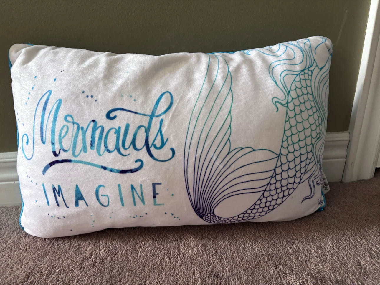 Reversible Sequins Mermaid Pillow