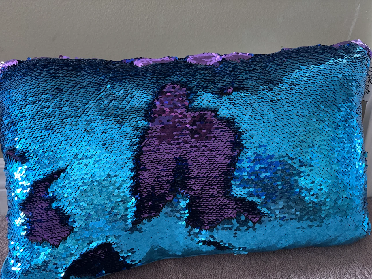 Reversible Sequins Mermaid Pillow - photo 2