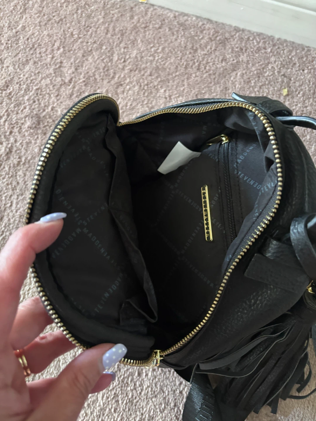 Steve Madden Black Quilted Mini Backpack - photo 3