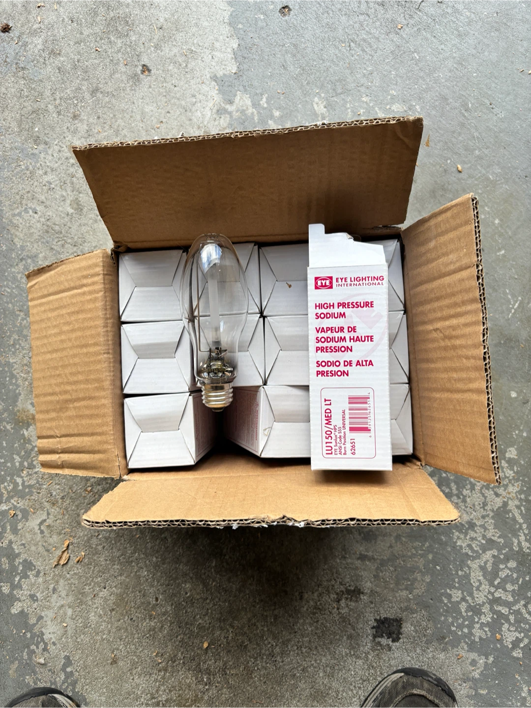 High Pressure Sodium Bulbs LU 150 Med