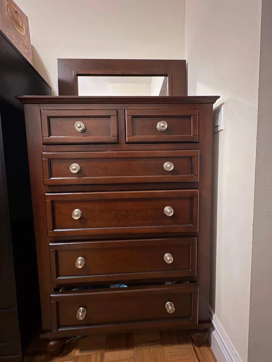 Wooden Dresser with Mirror