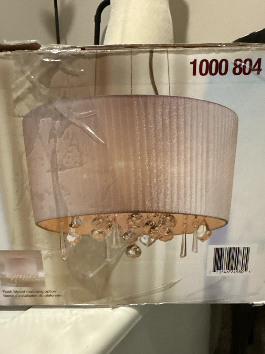 5-Light Flush Mount/Pendant Light Fixture