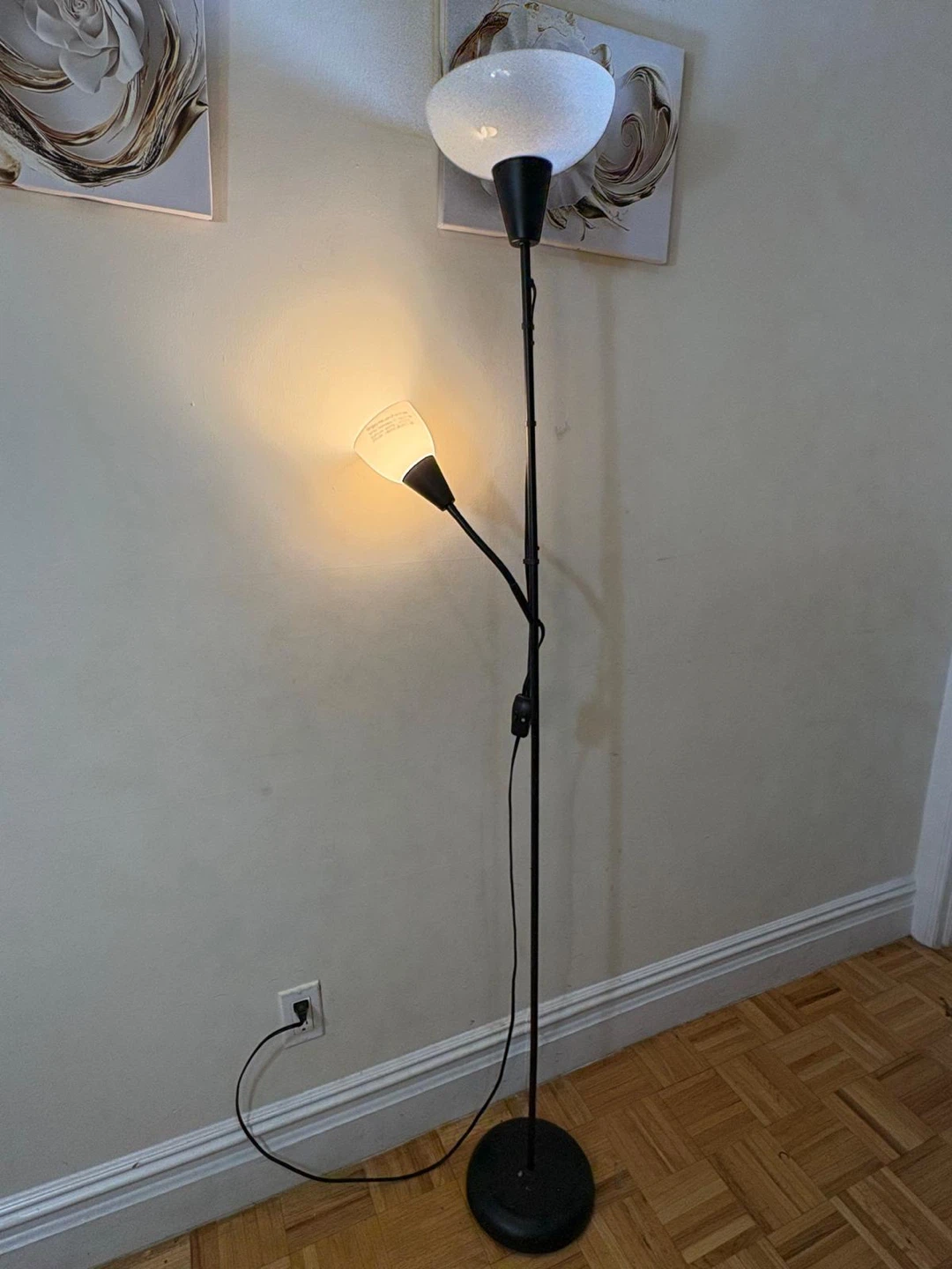 Adjustable Floor Lamp with Reading Light - photo 2