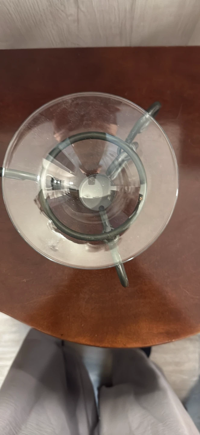Metal and Glass Wax/Oil Warmer Stand - photo 2
