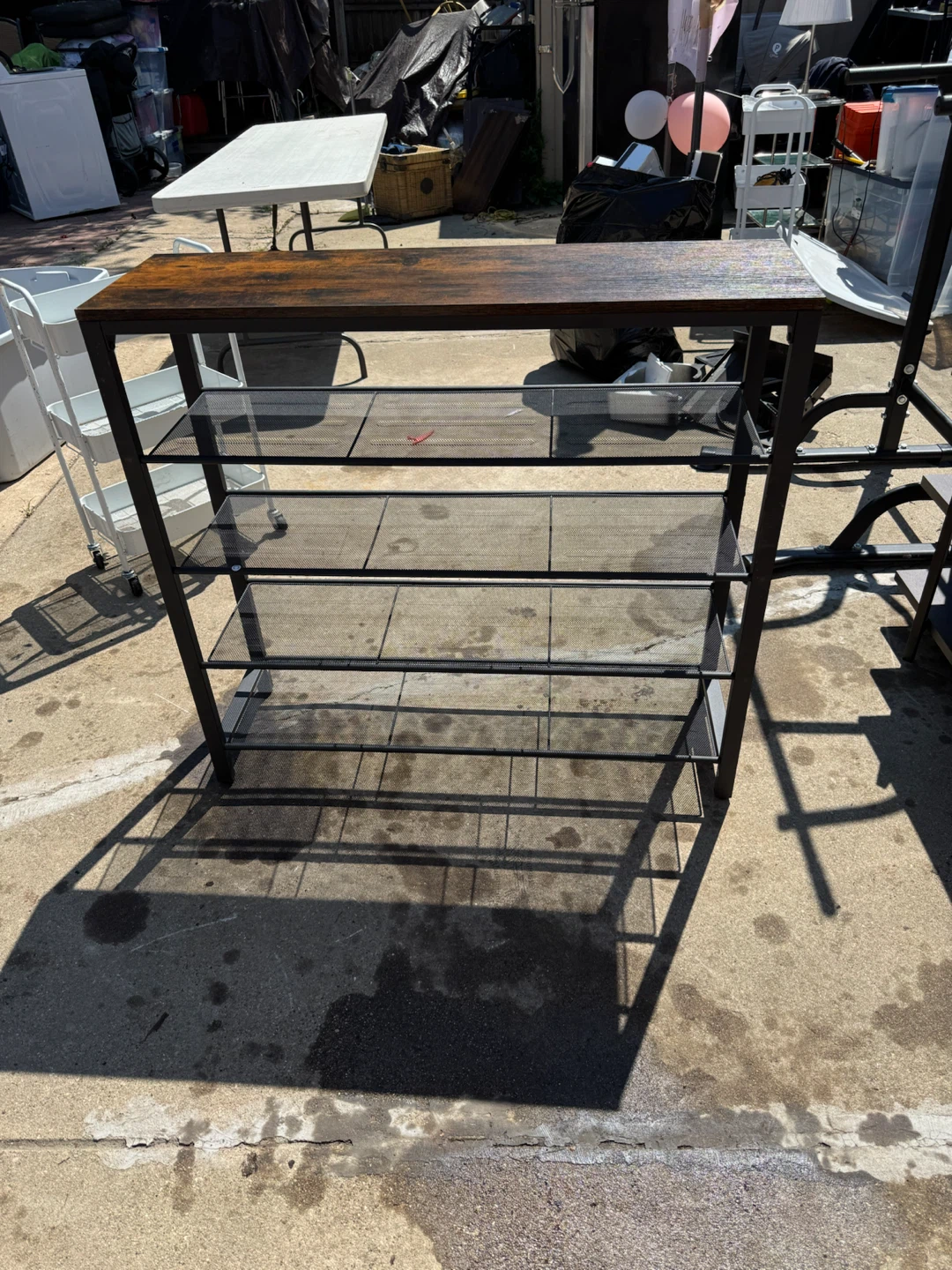 Industrial Style 5-Tier Shoe Rack/Storage Shelf