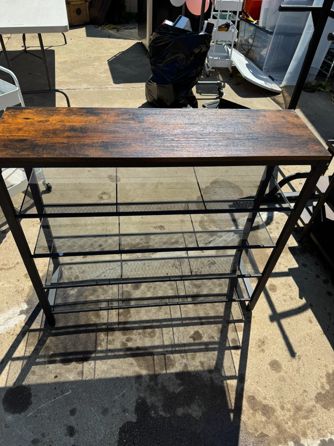 Industrial Style 5-Tier Shoe Rack/Storage Shelf - photo 2