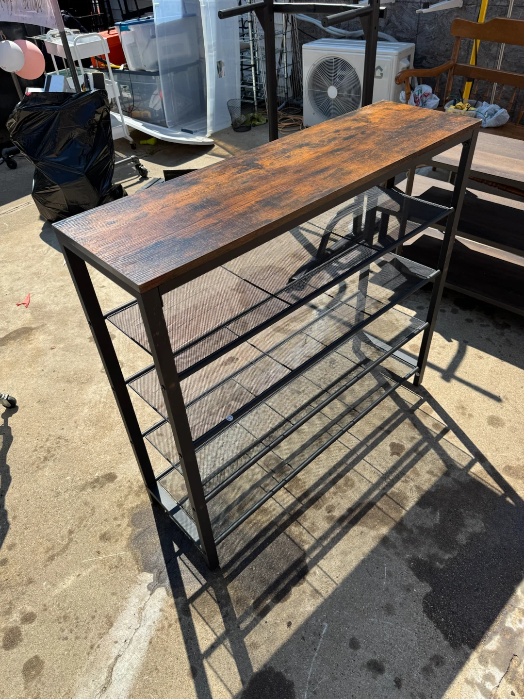 Industrial Style 5-Tier Shoe Rack/Storage Shelf - photo 3