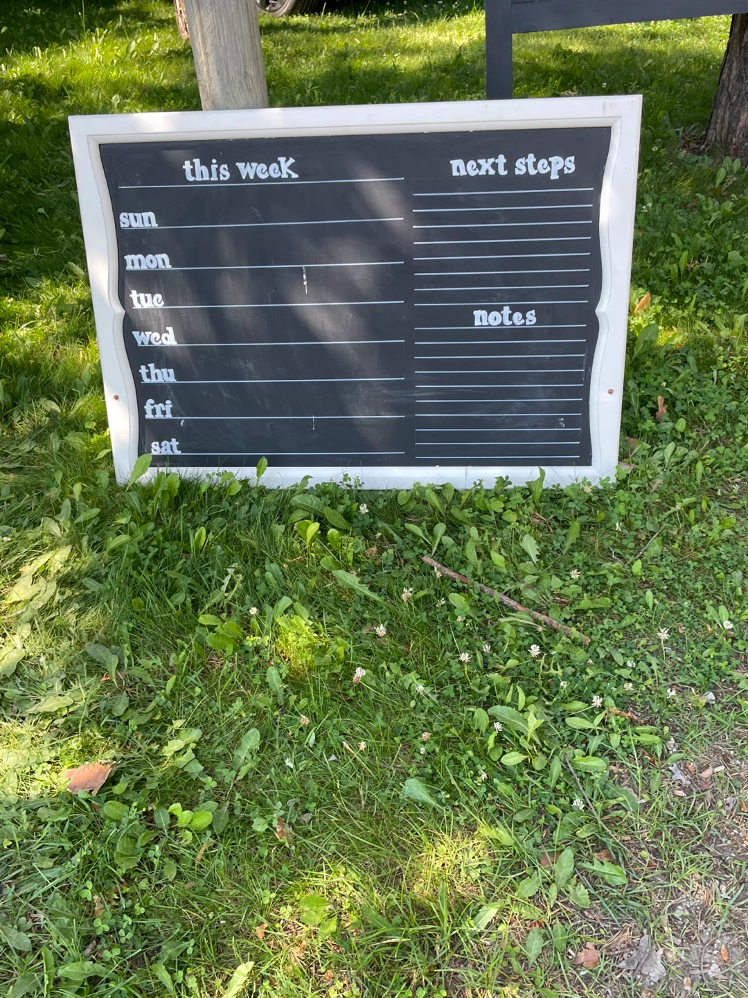 Chalkboard Weekly Planner