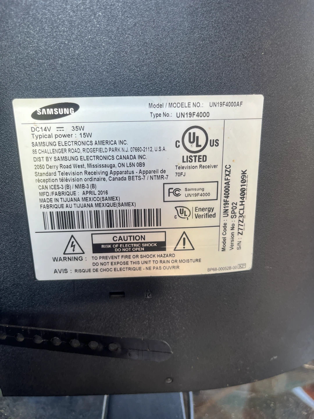 Samsung UN19F4000AF 19-inch TV - photo 4