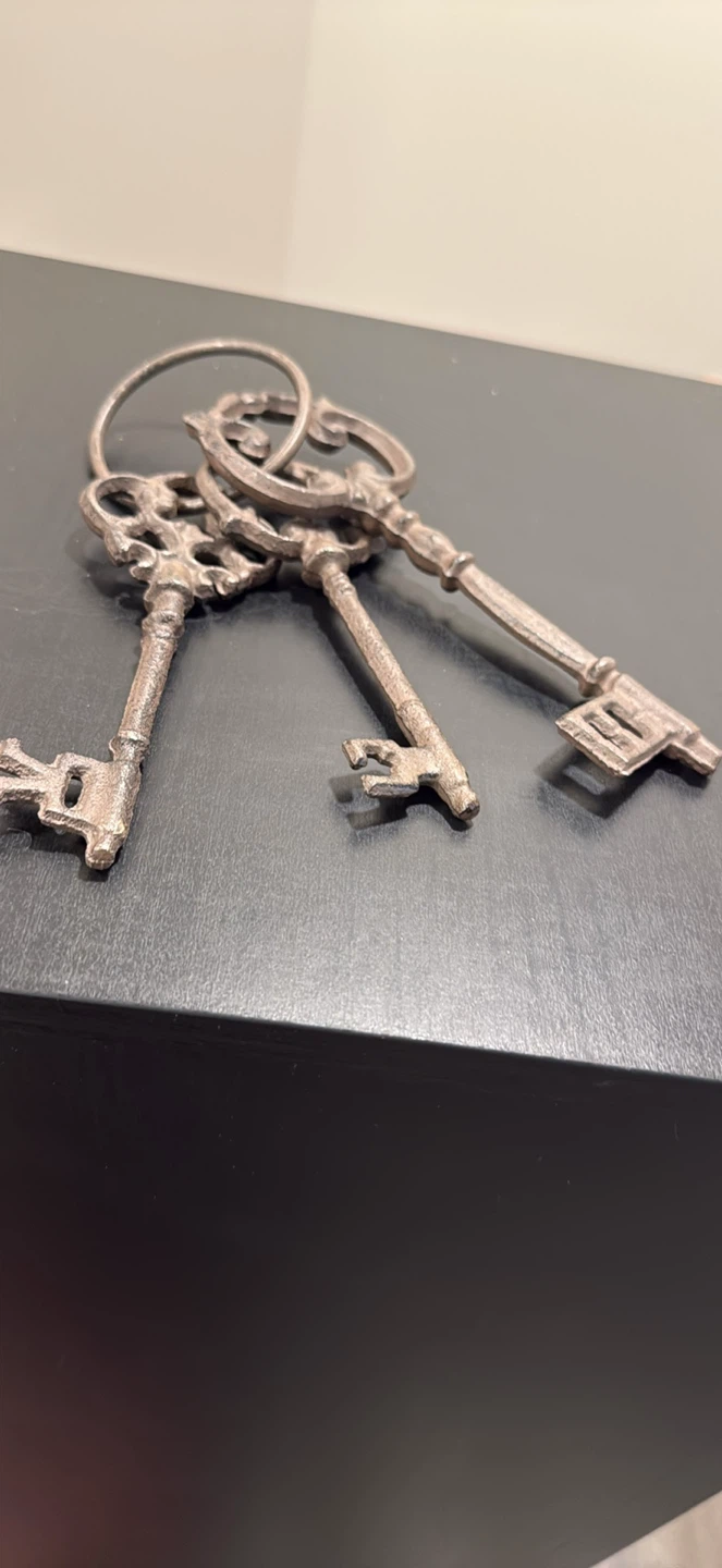 Decorative iron Keys on Ring - photo 2