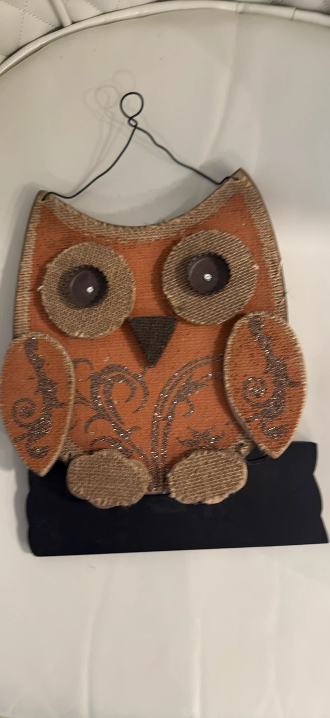 Orange Owl Hanging Decor