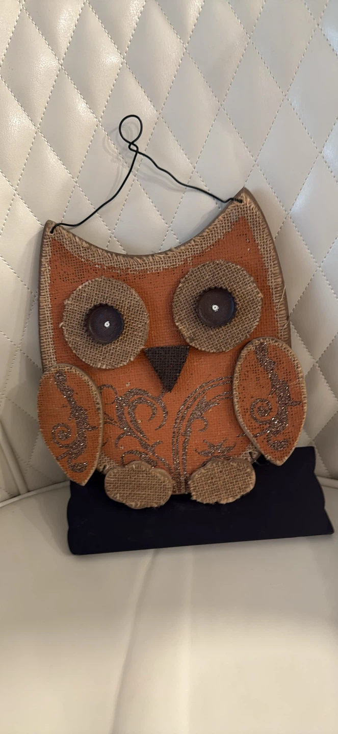 Orange Owl Hanging Decor - photo 2
