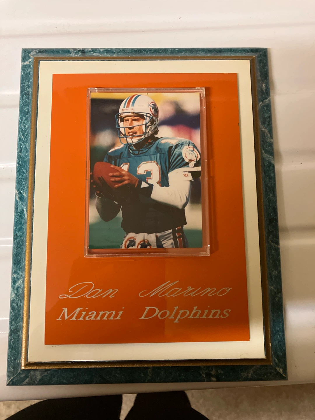 Dan Marino Miami Dolphins Framed Football Card