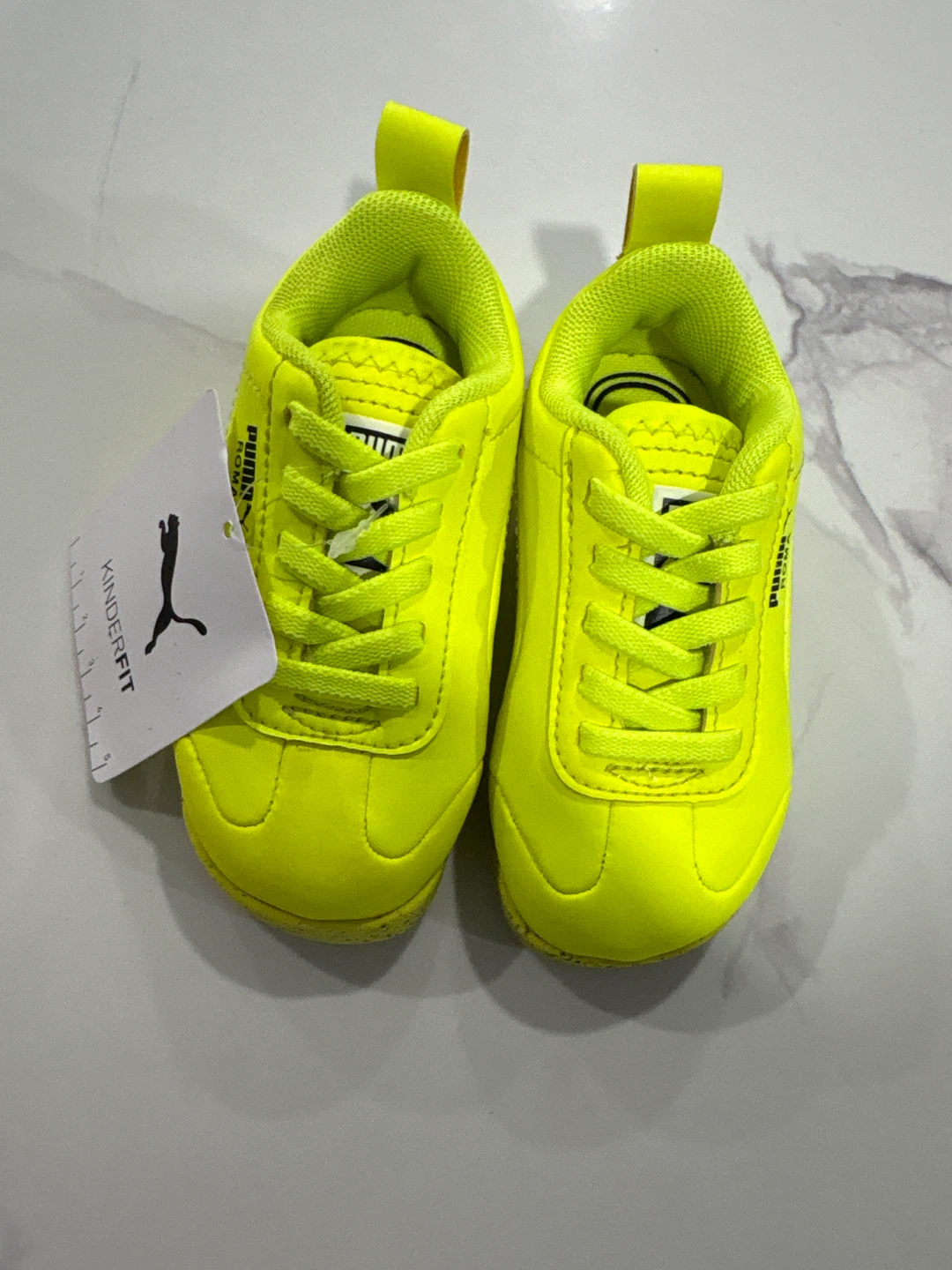 5C Puma Baby "Roma" Sneakers - Neon Yellow