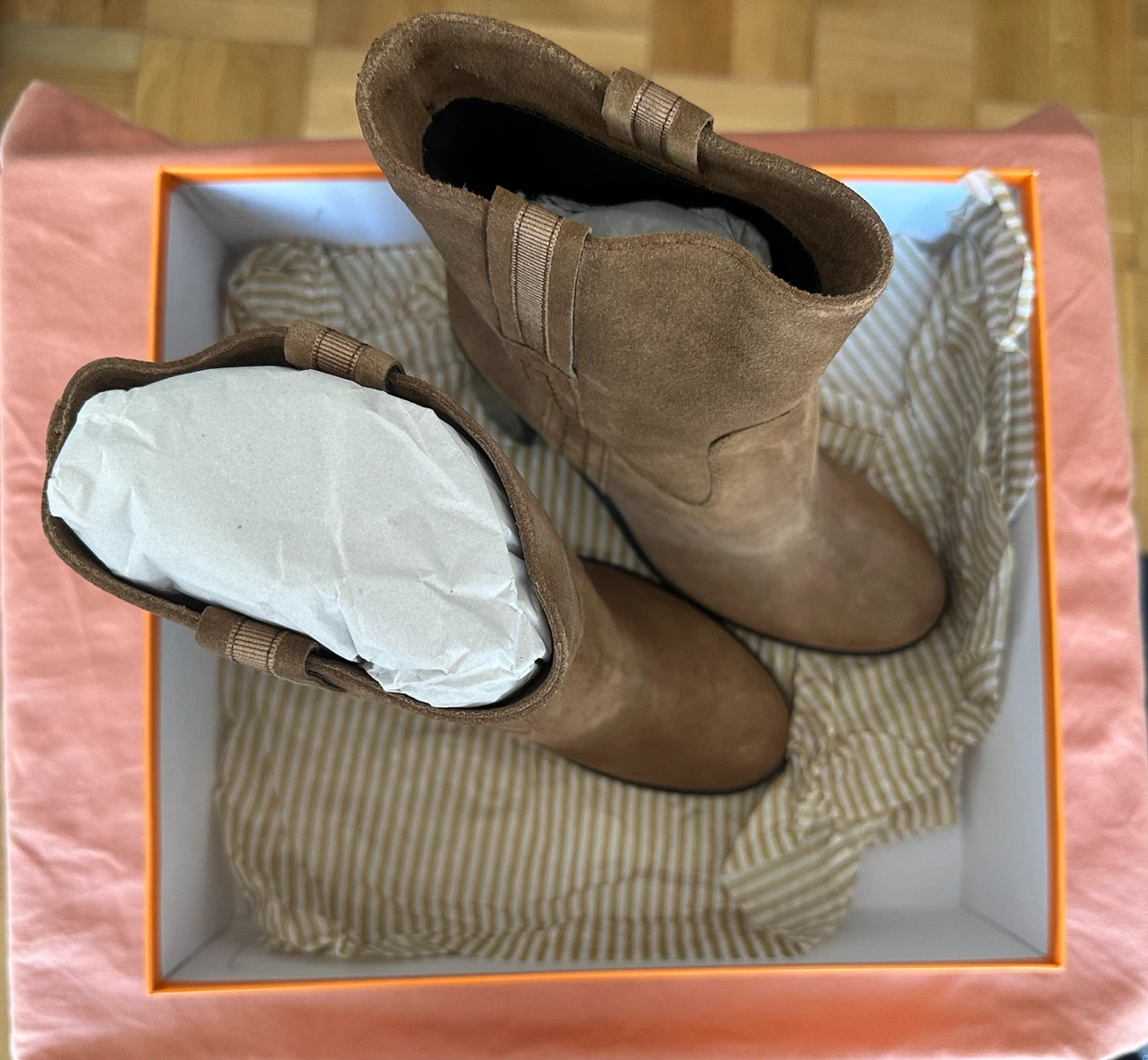 Kate Spade NEVER WORN Baise Leather Boots Tobacco/Sport Suede - photo 4