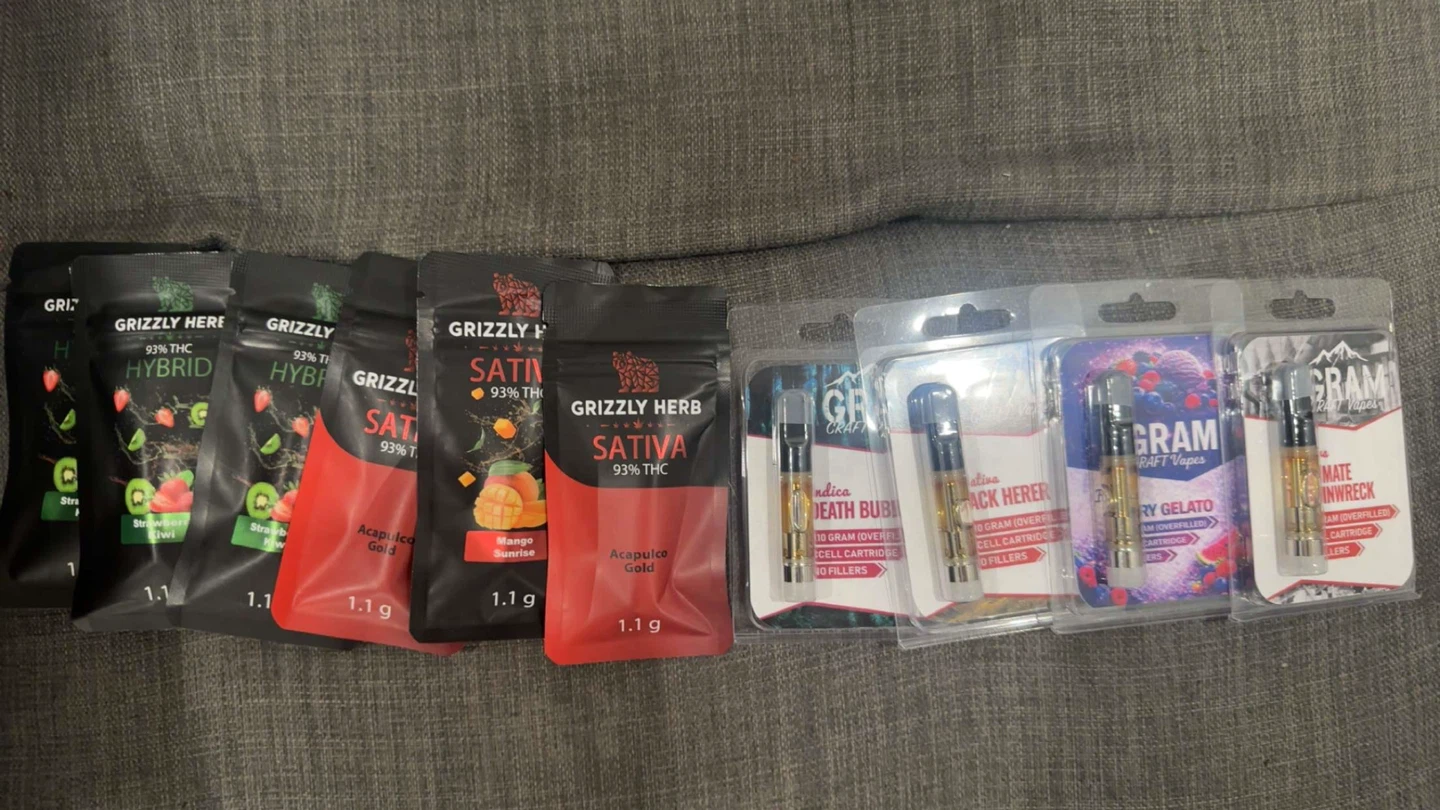 Grizzly Herb & Gram Craft Vapes 1.1g Cartridges